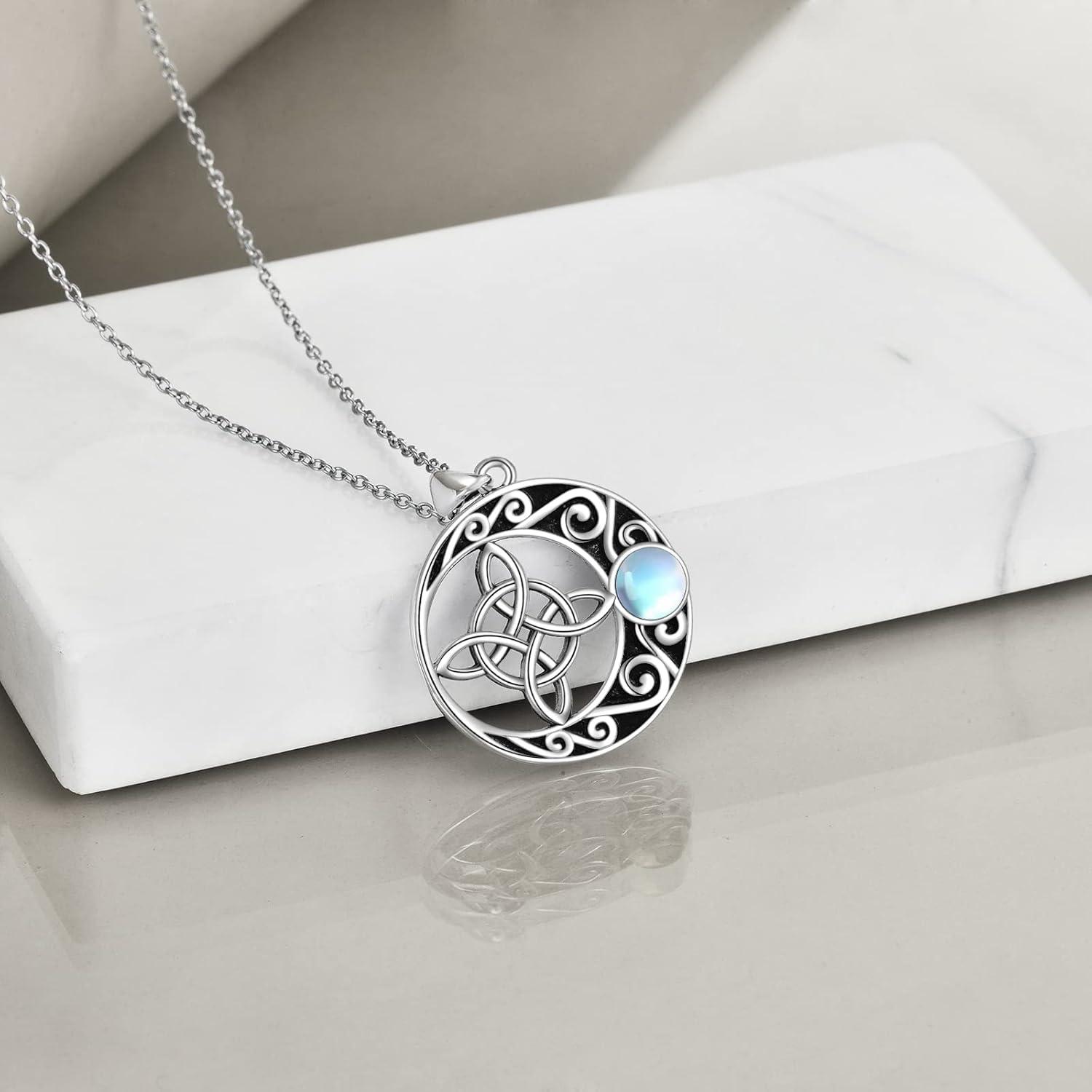image:imageYFN Sterling Silver Irish Celtic Knot Triquetra Trinity Vintage Viking Jewelry for Women MenCross