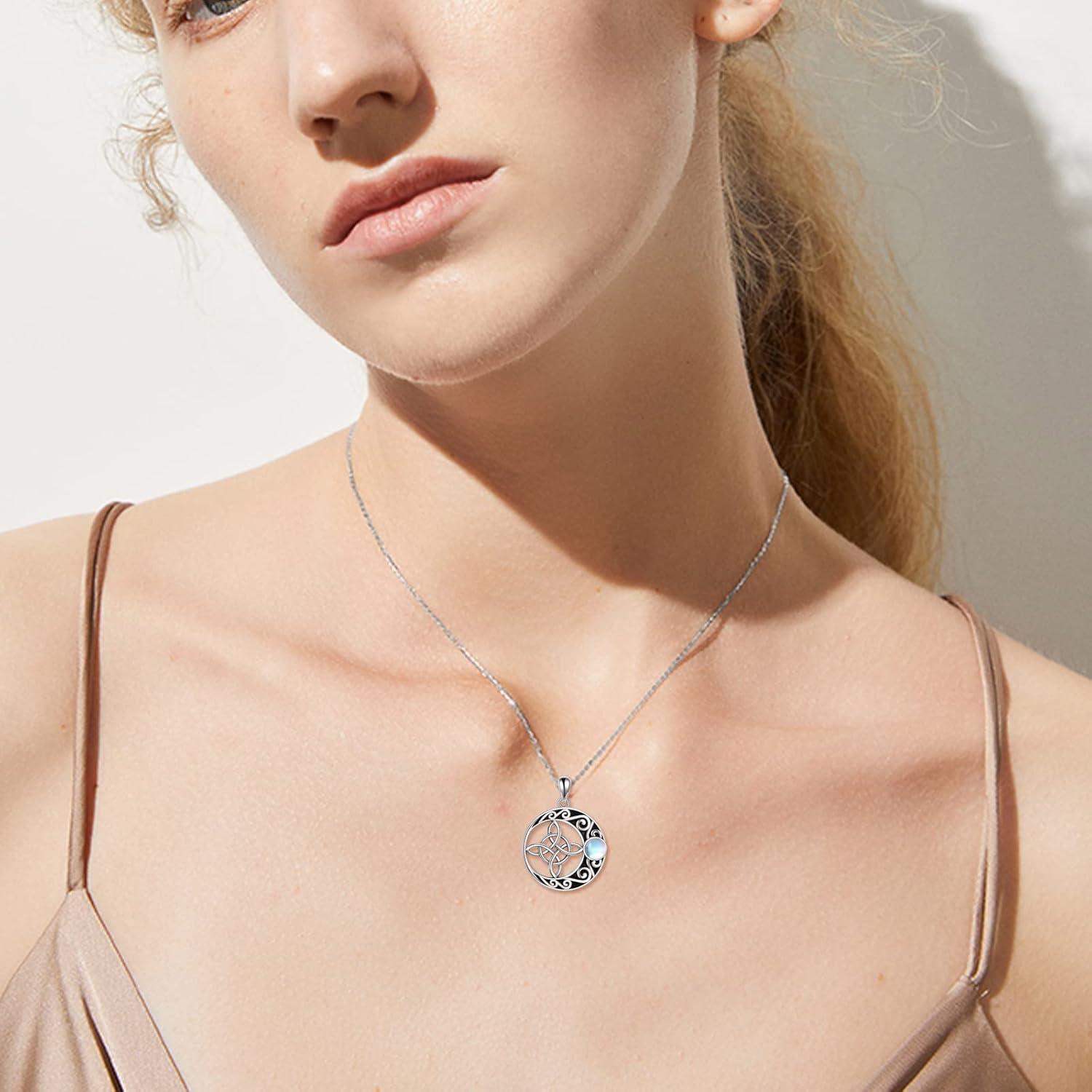 image:imageYFN Sterling Silver Irish Celtic Knot Triquetra Trinity Vintage Viking Jewelry for Women MenCross