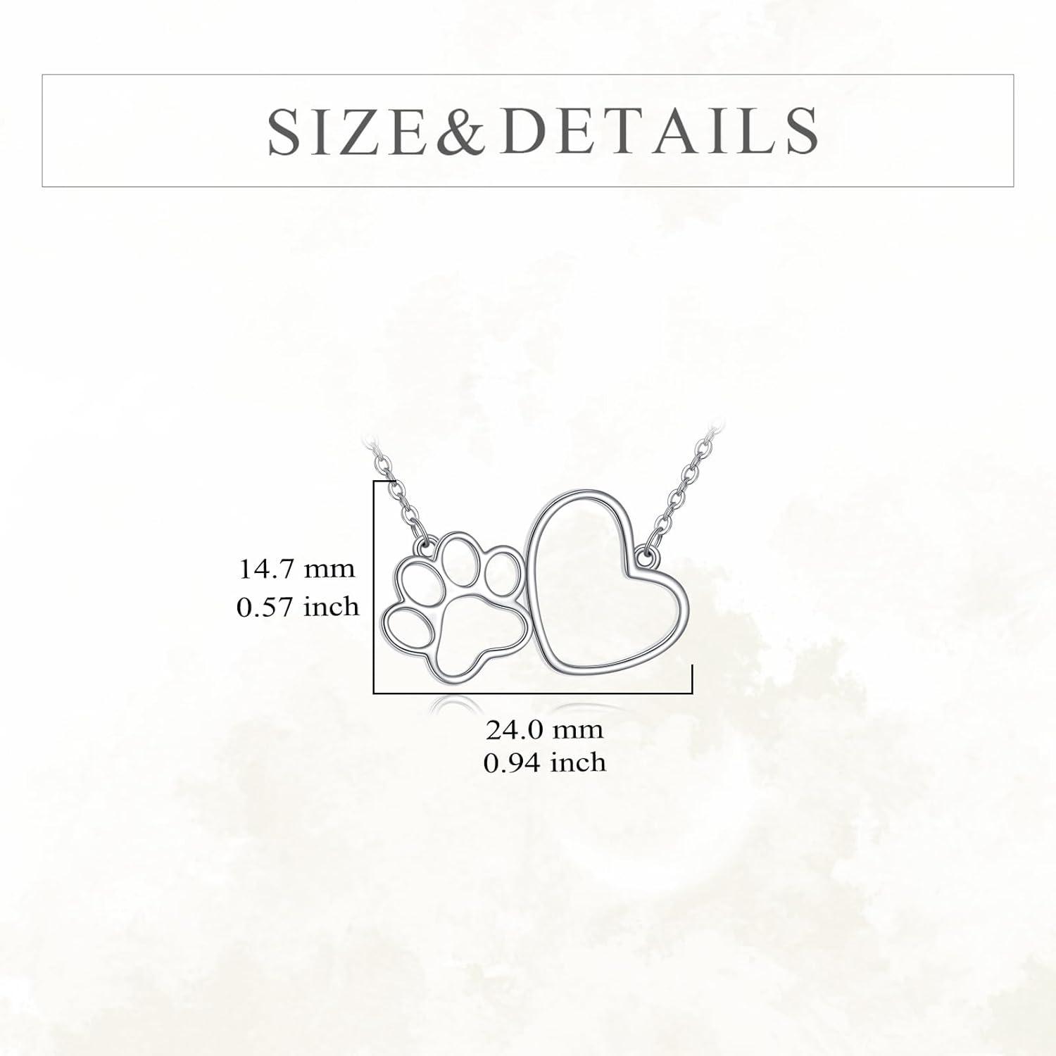 image:imageYFN Veterinarian Gifts 925 Sterling Silver Paw Print Y Necklace for Women Veterinary Student Graduation Jewelry for Christmas Valentines Day Mothers Day Birthday Gift Box IncludedA04 Paw Prints