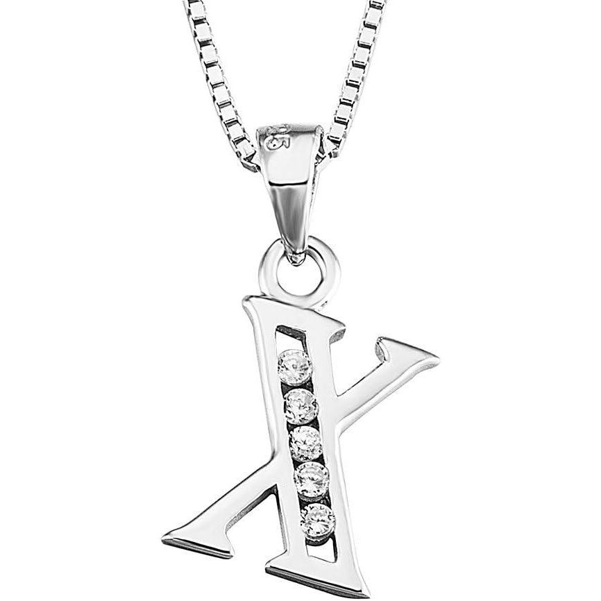 image:imageYFN Initial Pendant Necklace Sterling Silver with Cubic Zirconial 26 Letter Alphabet Jewelry Gifts for WomenAlphabet X