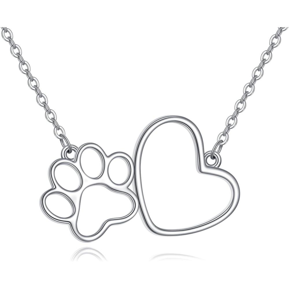 image:imageYFN Veterinarian Gifts 925 Sterling Silver Paw Print Y Necklace for Women Veterinary Student Graduation Jewelry for Christmas Valentines Day Mothers Day Birthday Gift Box IncludedA04 Paw Prints