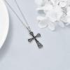 Celtic Cross Necklace Sterling Silver Vintage Religious Christian Jewelry for Women Girls