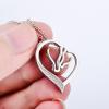 YFN 925 Sterling Silver Mom Horse Elephant Sloth Heart Pendant Necklace Christmas Day Jewelry Gift for Women(Mom Necklace 20″ Chain)