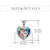 YFN Abalone Horse Pendant Necklace Jewelry 925 Sterling Silver Women Embrace Horse Gift for Women