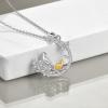 YFN Animal Necklace Sterling Silver Cute Animal Pendant Jewelry Gifts for Women(2 Bird)