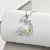 YFN Animal Necklace Sterling Silver Cute Animal Pendant Jewelry Gifts for Women(2 Bird)