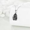 YFN Animal Necklace Sterling Silver Cute Animal Pendant Jewelry Gifts for Women(Butterfly Black)