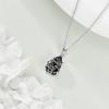 YFN Animal Necklace Sterling Silver Cute Animal Pendant Jewelry Gifts for Women(Butterfly Black)