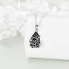 YFN Animal Necklace Sterling Silver Cute Animal Pendant Jewelry Gifts for Women(Dragonfly Black)