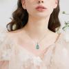 YFN Animal Necklace Sterling Silver Cute Animal Pendant Jewelry Gifts for Women(Flower Blue)