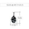 YFN Animal Necklace Sterling Silver Cute Animal Pendant Jewelry Gifts for Women(Snake)