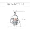 YFN Animal Necklace Sterling Silver Cute Animal Pendant Jewelry Gifts for Women(Tiger)