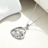 YFN Animal Necklace Sterling Silver Cute Animal Pendant Jewelry Gifts for Women(Tiger)