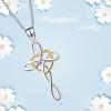 YFN Cross Necklace 925 Sterling Silver Celtic Knot Cross Infinity Heart Love Pendant Necklace 18″(God Heart Cross Necklace)