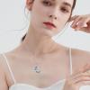 YFN Dolphin Necklace 925 Sterling Silver Mothers Day Gifts for Women(Dolphin Necklace with Ocean)