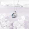 YFN Dolphin Necklace 925 Sterling Silver Mothers Day Gifts for Women(Dolphin Necklace with Ocean)