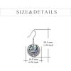 YFN Egyptian Earrings Sterling Silver Egypt God Dangle Drop Earrings Abalone Shell Egypt Jewelry Gifts for Women Girls(Nefertiti)