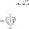 YFN Elephant/Wolf/Penguins/Cats/Foxs/Dinosaur/Ostrich Bird Necklaces Elephant Gifts 925 Sterling Silver I Love You Forever Cute Animal Jewelry for Women(AA-Elephant Necklace)