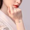 YFN Horse Jewelry Gift 925 Sterling Silver Horse Adjustable Bracelet for Women(A Rose Horse Bracelet)