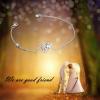 YFN Horse Jewelry Gift 925 Sterling Silver Horse Adjustable Bracelet for Women(Horse Bracelet silver)