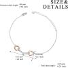 YFN Horse Jewelry Gift 925 Sterling Silver Horse Adjustable Bracelet for Women(Stirrup Bracelet Rose)