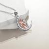 YFN Horse Pendant Necklace Jewelry 925 Sterling Silver I Love You to the Moon and Back Necklace for Women