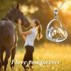 YFN Horse Pendant Necklace Jewelry 925 Sterling Silver Women Embrace Horse Gift for Women(Gold Horse Necklace)