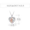 YFN Horse Pendant Necklace Sterling Silver Women Embrace Horse Gift for Women Horse Lover(women with Horse Necklace)
