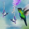 YFN Hummingbird Earrings Bird Dangle 925 Sterling Silver Jewelry Gifts for Women(Silver-Hummingbird Earrings)