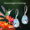 YFN Hummingbird Earrings Bird Dangle 925 Sterling Silver Jewelry Gifts for Women(Silver-Hummingbird Moon Earrings)