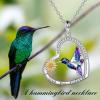 YFN Hummingbird Necklace Sterling Silver Jewelry Hummingbird Gifts for Women(Silver-Hummingbird Necklace)