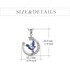 YFN Hummingbird Necklace Sterling Silver Jewelry Hummingbird Gifts for Women(Silver-Hummingbird Necklace Strong Brave Free)