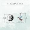 YFN Hummingbird Necklace Sterling Silver Jewelry Hummingbird Gifts for Women(Silver-Turquoise Hummingbird Necklace)
