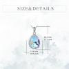 YFN Hummingbird Necklace for Women S925 Sterling Silver Blue Purple Hummingbird Pendant Necklace Hummingbirds Flower Jewelry Charm Memorial Mothers Day Gifts(Silver-Hummingbird Necklace with Moonstone)