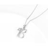 YFN Initial Necklace Sterling Silver Letters 26 Alphabet Pendant Necklace Jewelry(Letter B)