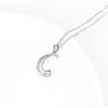 YFN Initial Necklace Sterling Silver Letters 26 Alphabet Pendant Necklace Jewelry(Letter C)