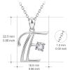 YFN Initial Necklace Sterling Silver Letters 26 Alphabet Pendant Necklace Jewelry(Letter E)
