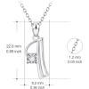YFN Initial Necklace Sterling Silver Letters 26 Alphabet Pendant Necklace Jewelry(Letter I)