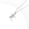 YFN Initial Necklace Sterling Silver Letters 26 Alphabet Pendant Necklace Jewelry(Letter K)