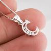 YFN Initial Pendant Necklace Sterling Silver with Cubic Zirconial 26 Letter Alphabet Jewelry Gifts for Women(Alphabet C)