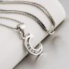 YFN Initial Pendant Necklace Sterling Silver with Cubic Zirconial 26 Letter Alphabet Jewelry Gifts for Women(Alphabet C)