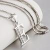 YFN Initial Pendant Necklace Sterling Silver with Cubic Zirconial 26 Letter Alphabet Jewelry Gifts for Women(Alphabet E)