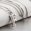 YFN Initial Pendant Necklace Sterling Silver with Cubic Zirconial 26 Letter Alphabet Jewelry Gifts for Women(Alphabet F)
