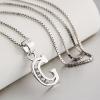 YFN Initial Pendant Necklace Sterling Silver with Cubic Zirconial 26 Letter Alphabet Jewelry Gifts for Women(Alphabet G)