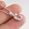 YFN Initial Pendant Necklace Sterling Silver with Cubic Zirconial 26 Letter Alphabet Jewelry Gifts for Women(Alphabet G)