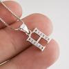 YFN Initial Pendant Necklace Sterling Silver with Cubic Zirconial 26 Letter Alphabet Jewelry Gifts for Women(Alphabet H)
