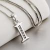 YFN Initial Pendant Necklace Sterling Silver with Cubic Zirconial 26 Letter Alphabet Jewelry Gifts for Women(Alphabet I)