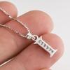 YFN Initial Pendant Necklace Sterling Silver with Cubic Zirconial 26 Letter Alphabet Jewelry Gifts for Women(Alphabet I)