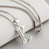 YFN Initial Pendant Necklace Sterling Silver with Cubic Zirconial 26 Letter Alphabet Jewelry Gifts for Women(Alphabet K)