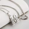 YFN Initial Pendant Necklace Sterling Silver with Cubic Zirconial 26 Letter Alphabet Jewelry Gifts for Women(Alphabet M)